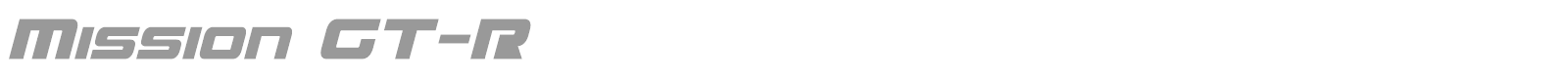 Mission GT-R font preview